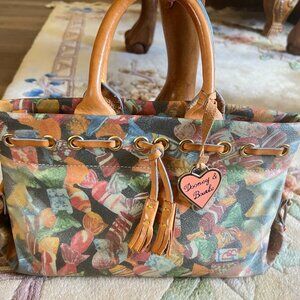 Dooney & Bourke Vintage Candy Print Bucket Bag | Made in USA | Authentic Retail